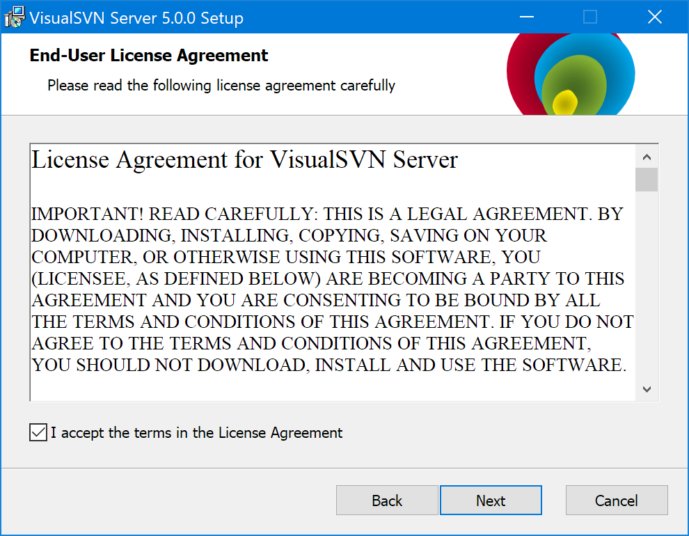安装向导 - 许可协议