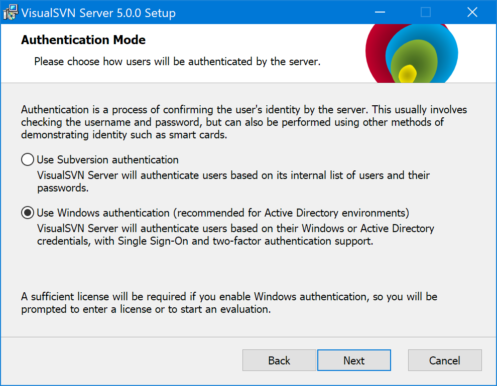 安装向导 - 认证模式